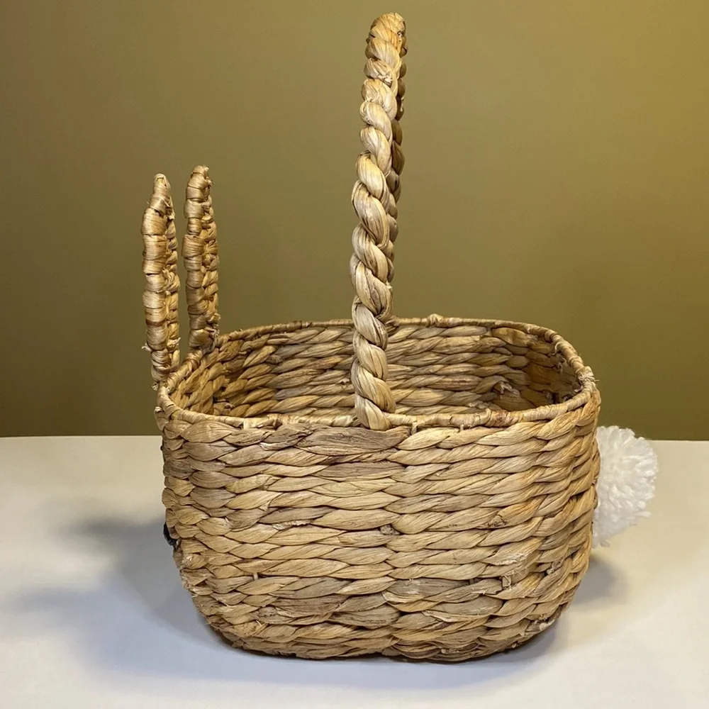 Crate&Barrel Whimsically Cute and Rustic Bunny Basket with Adorable Detailing 🐰